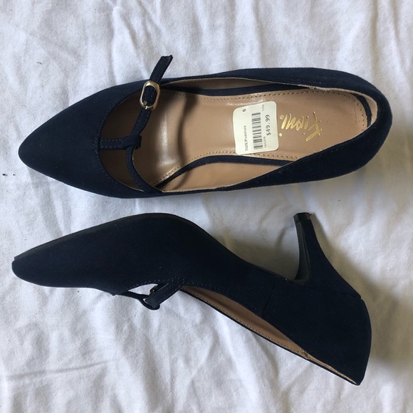 Shoes - Blue Suede Heels